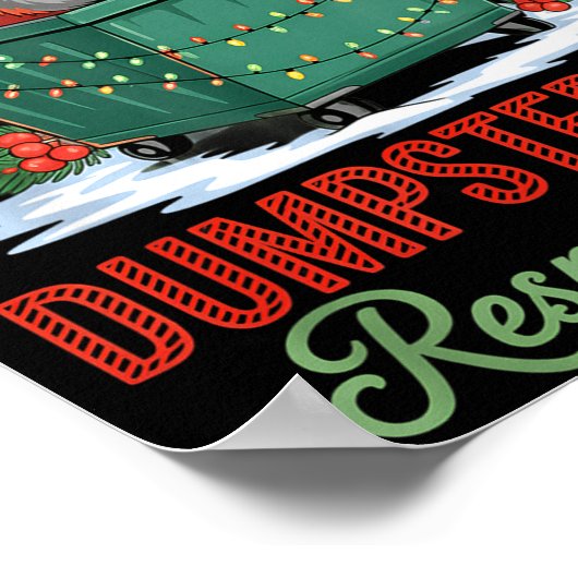 Dumpster Fire Resnse Team Leader Christmas Poster (Hoek)