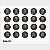 Dumpster Fire Resnse Team Leader Christmas  Ronde Sticker (Vel)