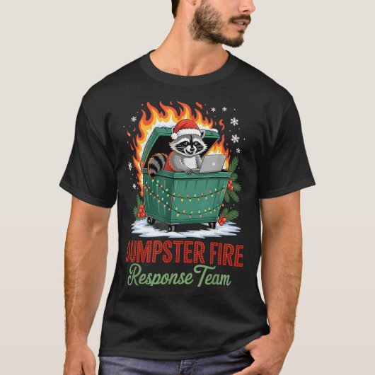 Dumpster Fire Resnse Team Leader Christmas  T-shirt (Voorkant)