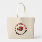 Dumpster Fire Response Team Grote Tote Bag (Achterkant)
