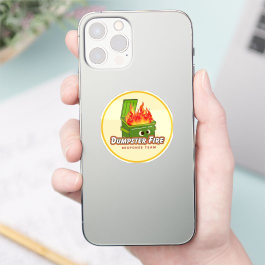 Dumpster Fire Response Team Sticker (Telefoon)