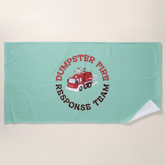 Dumpster Fire Response Team Strandlaken (Voorkant)