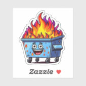 Dumpster Fire Sticker (Vel)