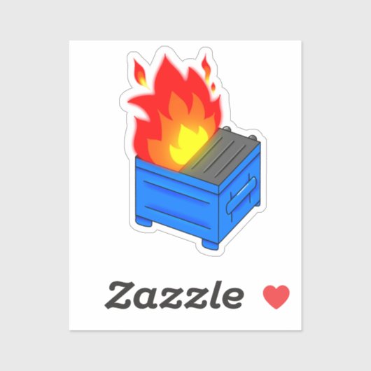 Dumpster Fire Sticker (Vel)