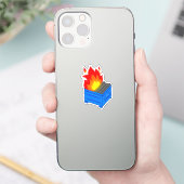 Dumpster Fire Sticker (Telefoon)