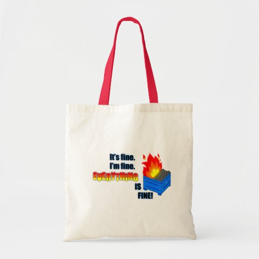 dumpster fire Tas (Voorkant)