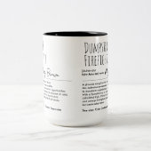 Dumpster Firefighter Funny Definition Custom Name Tweekleurige Koffiemok (Center)