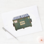 Dumpster Ovale Sticker (Envelop)