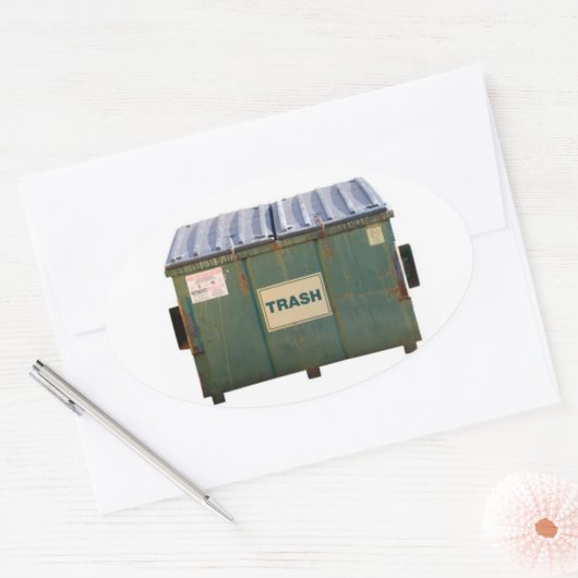 Dumpster Ovale Sticker (Envelop)