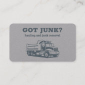 Dumpster Service Hauling Visitekaartje (Voorkant)