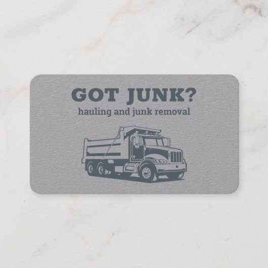 Dumpster Service Hauling Visitekaartje (Voorkant)