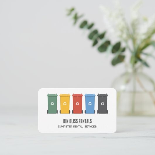 Dumpster Visitekaartje (Staand voorkant)