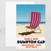 Dumpton Gap Broadstairs Kent zeeposter Postca (Voorkant / Achterkant)