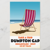 Dumpton Gap Broadtrap Kent poster Postca (Voorkant)
