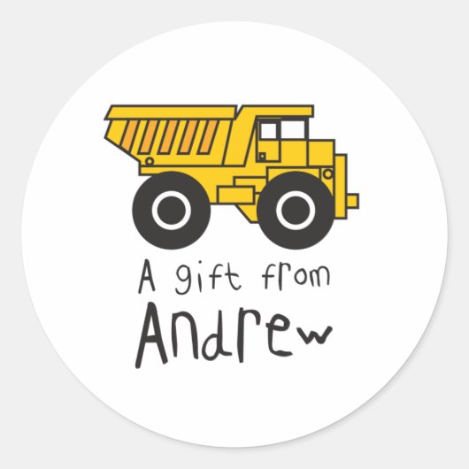 Dumptruck - Andrew Ronde Sticker (Voorkant)