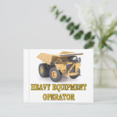 DUMPTRUCK BRIEFKAART (Staand voorkant)