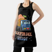 Dumptruck Papa Retro Groovy eervaldag constructie Schort (Insitu)