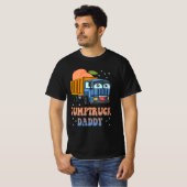 Dumptruck Papa Retro Groovy eervaldag constructie T-shirt (Voorkant volledig)