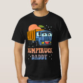 Dumptruck Papa Retro Groovy eervaldag constructie T-shirt (Voorkant)