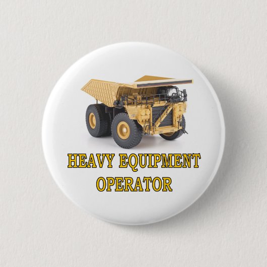 DUMPTRUCK RONDE BUTTON 5,7 CM (Voorkant)