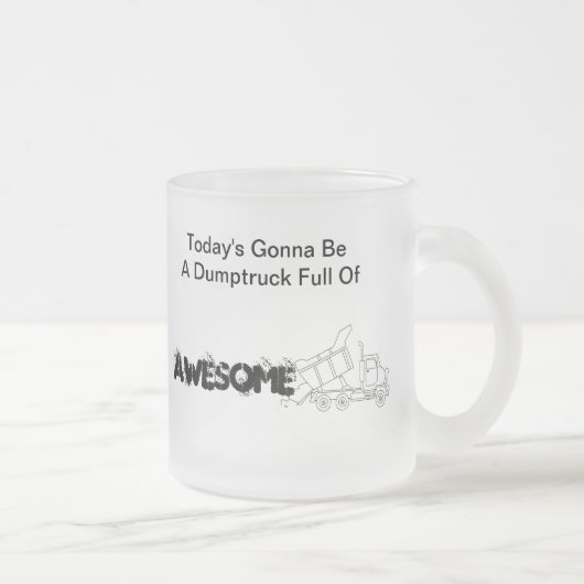 Dumptruck vol Geweldige Matglas Koffiemok (Rechts)