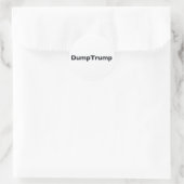 DumpTrump Ronde Sticker (Tas)