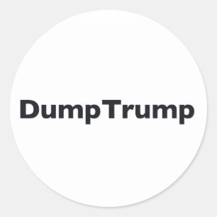 DumpTrump Ronde Sticker