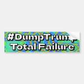 #DumpTrump Totale mislukking Bumpersticker (Voorkant)