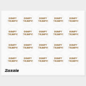 DUMPY TRUMPY Comic Splash-Art Hankamer Artjunkhaus Ronde Sticker (Vel)