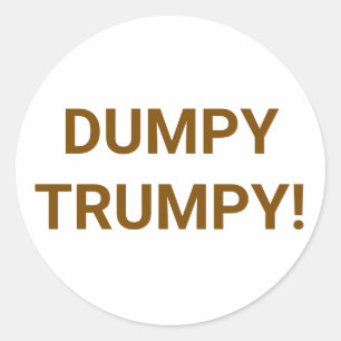 DUMPY TRUMPY Comic Splash-Art Hankamer Artjunkhaus Ronde Sticker