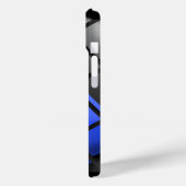 Dun blauwe lijn politie Case-Mate iPhone case (Achterkant / Links)