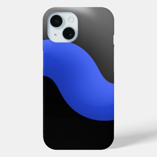 Dun blauwe lijn politie Case-Mate iPhone case (Achterkant)