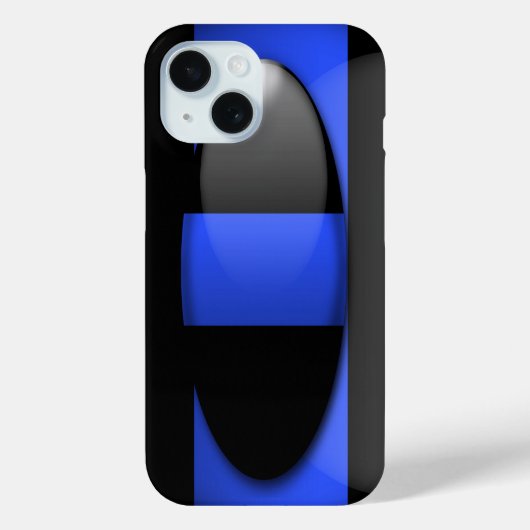 Dun blauwe lijn politie Case-Mate iPhone case (Achterkant)