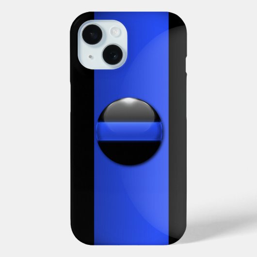 Dun blauwe lijn politie Case-Mate iPhone case (Achterkant)