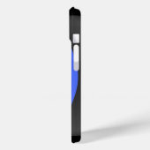 Dun blauwe lijn politie Case-Mate iPhone case (Achterkant / Links)