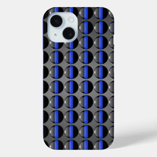 Dun blauwe lijn politie Case-Mate iPhone case (Achterkant)
