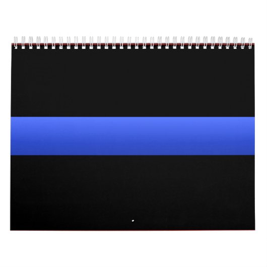 Dun blauwe lijn politie kalender (Hoes)