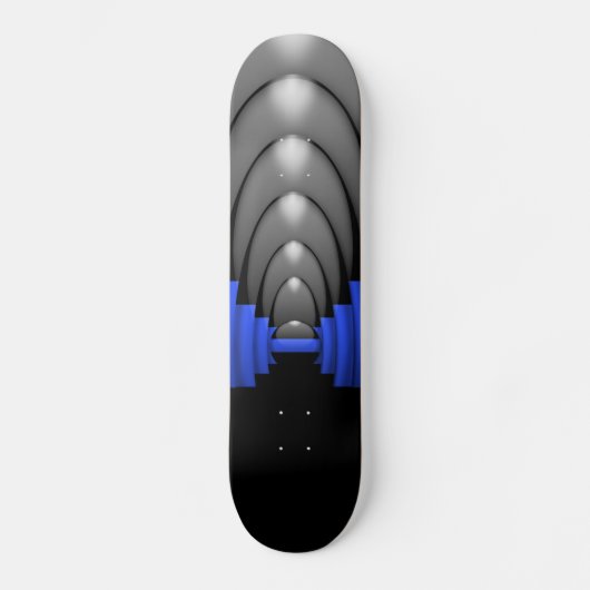 Dun blauwe lijn politie skateboard (Voorkant)