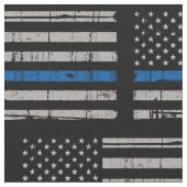 Dun blauwe lijn politie stof (Close Up)