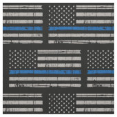 Dun blauwe lijn politie stof (Swatch)