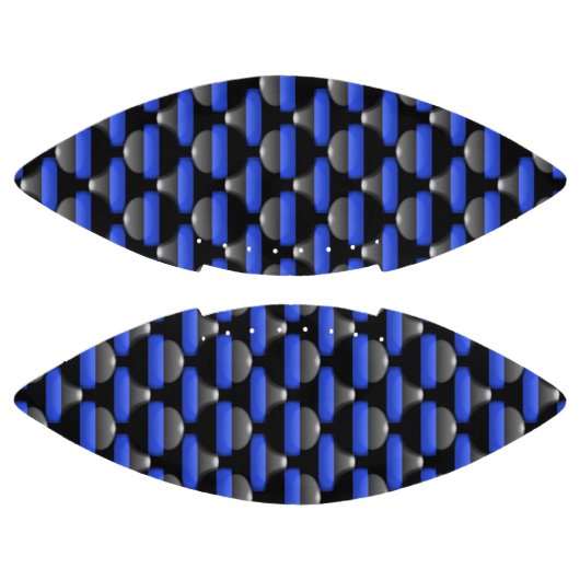 Dun blauwe lijnknoppen american football (Panelen)