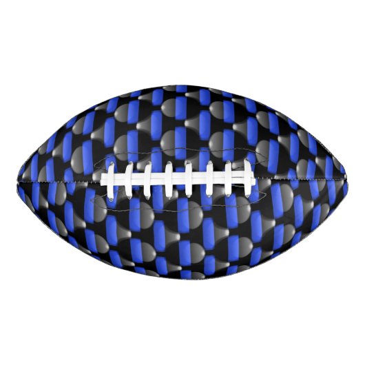 Dun blauwe lijnknoppen american football (Voorkant)
