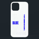 Dun blauwe lijnpolitie vlag achterin blauw voor ca Case-Mate iPhone case<br><div class="desc">Dun blauwe lijnpolitie vlag achterin blauw voor cadeau</div>