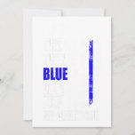 Dun blauwe lijnpolitie vlag achterin blauw voor ca feestdagenkaart<br><div class="desc">Dun blauwe lijnpolitie vlag achterin blauw voor cadeau</div>