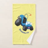 Dun buggy off road vehicle cartoon bad handdoek (Handdoek)