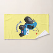 Dun buggy off road vehicle cartoon bad handdoek (Handdoek)