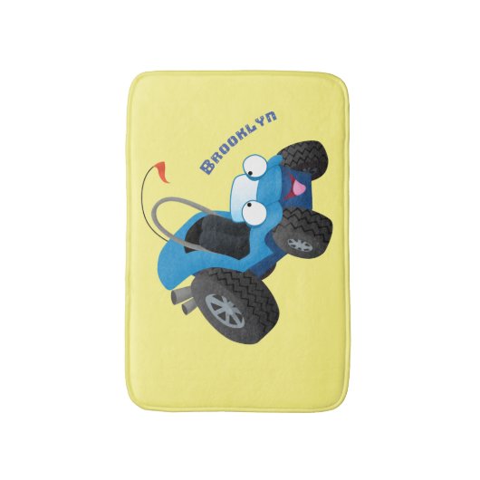 Dun buggy off road vehicle cartoon badmat (Voorkant Verticaal)