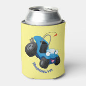 Dun buggy off road vehicle cartoon blikjeskoeler (Blikje Voorkant)