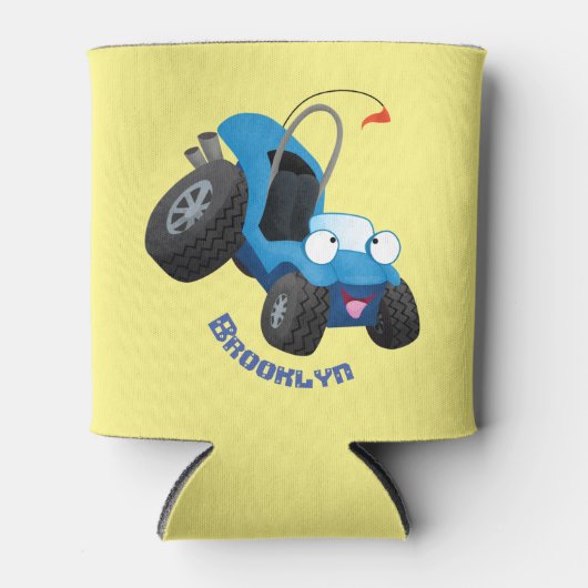 Dun buggy off road vehicle cartoon blikjeskoeler (Voorkant)