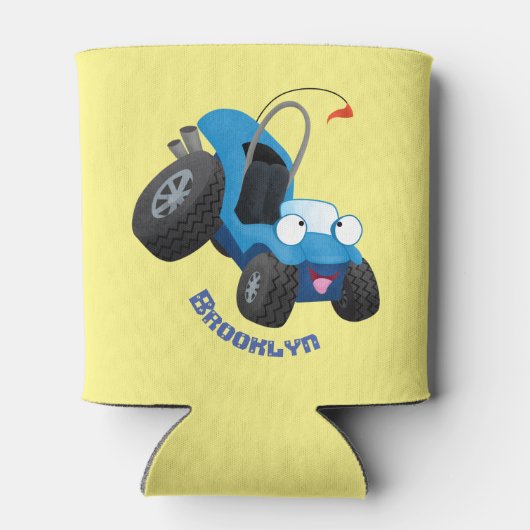 Dun buggy off road vehicle cartoon blikjeskoeler (Achterkant)